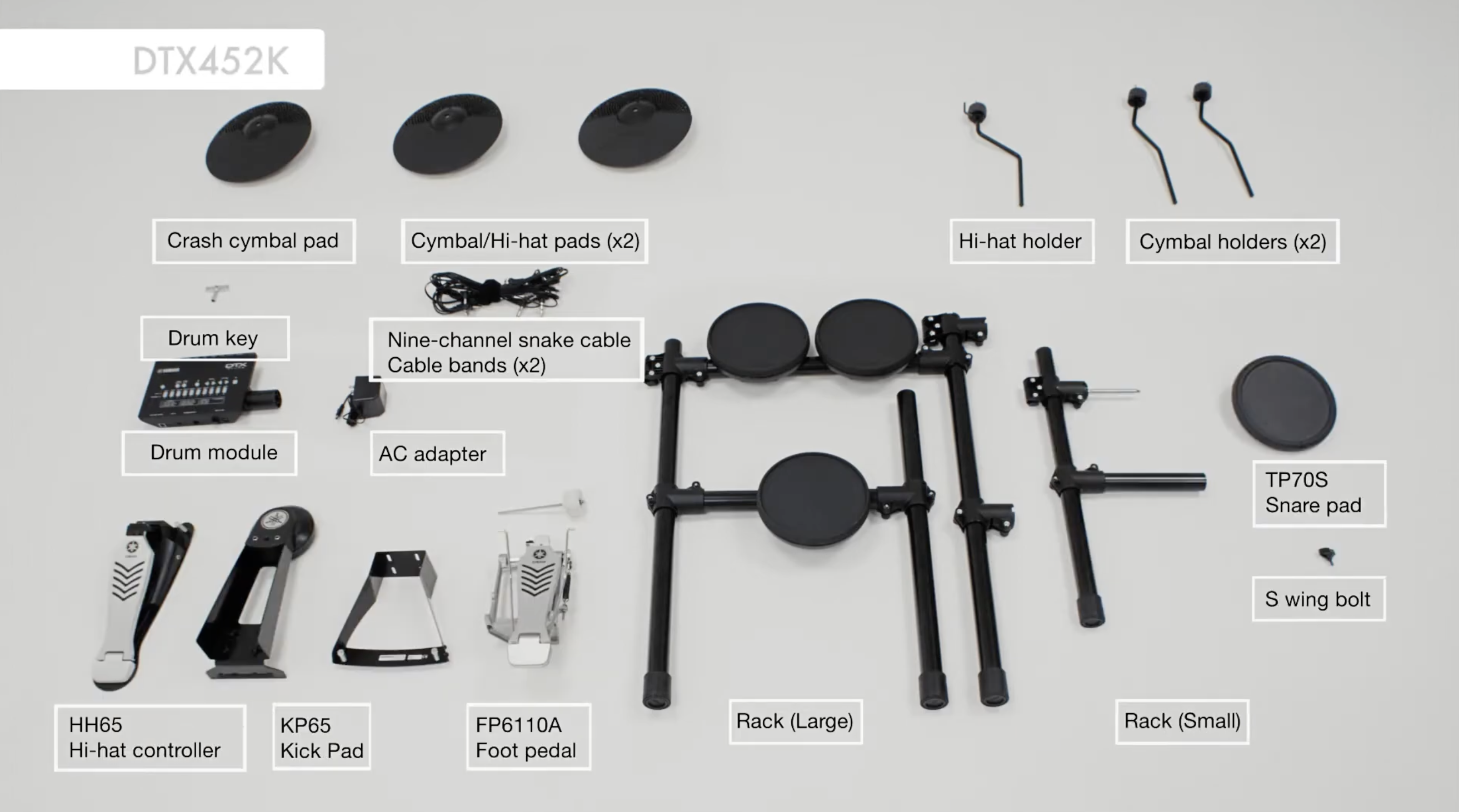 楽器 YAMAHA DTX452K Yamaha DTX452K Customizable Electronic Drum Kit with 400+ Premium